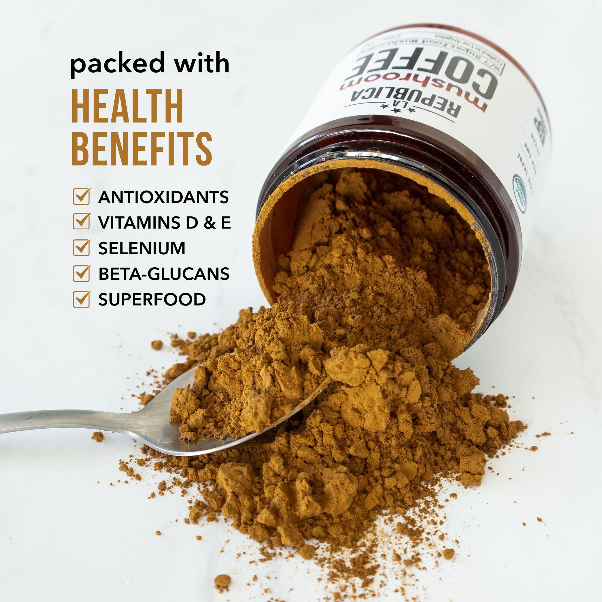 La Republica Organic Mushroom Coffee with 7 Superfood Mushrooms