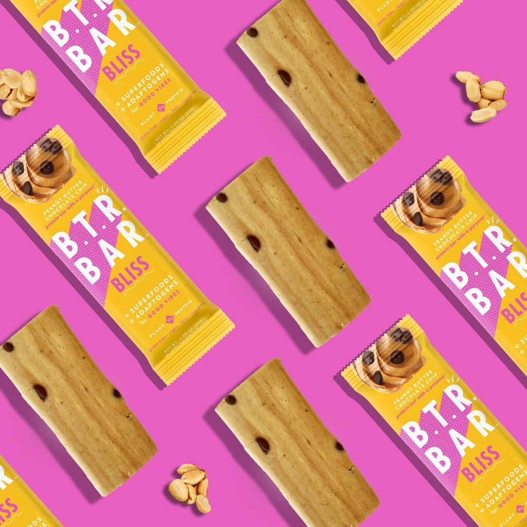 B.T.R. Bar Peanut Butter Chocolate Chip BLISS (12 Count) - Multiverse