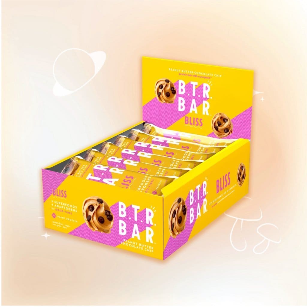 B.T.R. Bar Peanut Butter Chocolate Chip BLISS (12 Count) - Multiverse