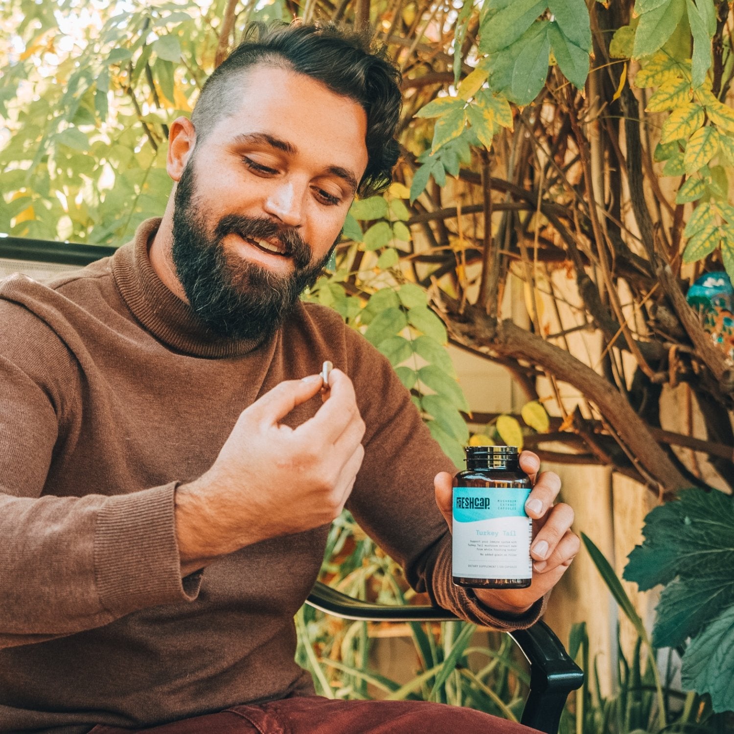 FreshCap Mushrooms Turkey Tail Capsules (120 Count) - Multiverse