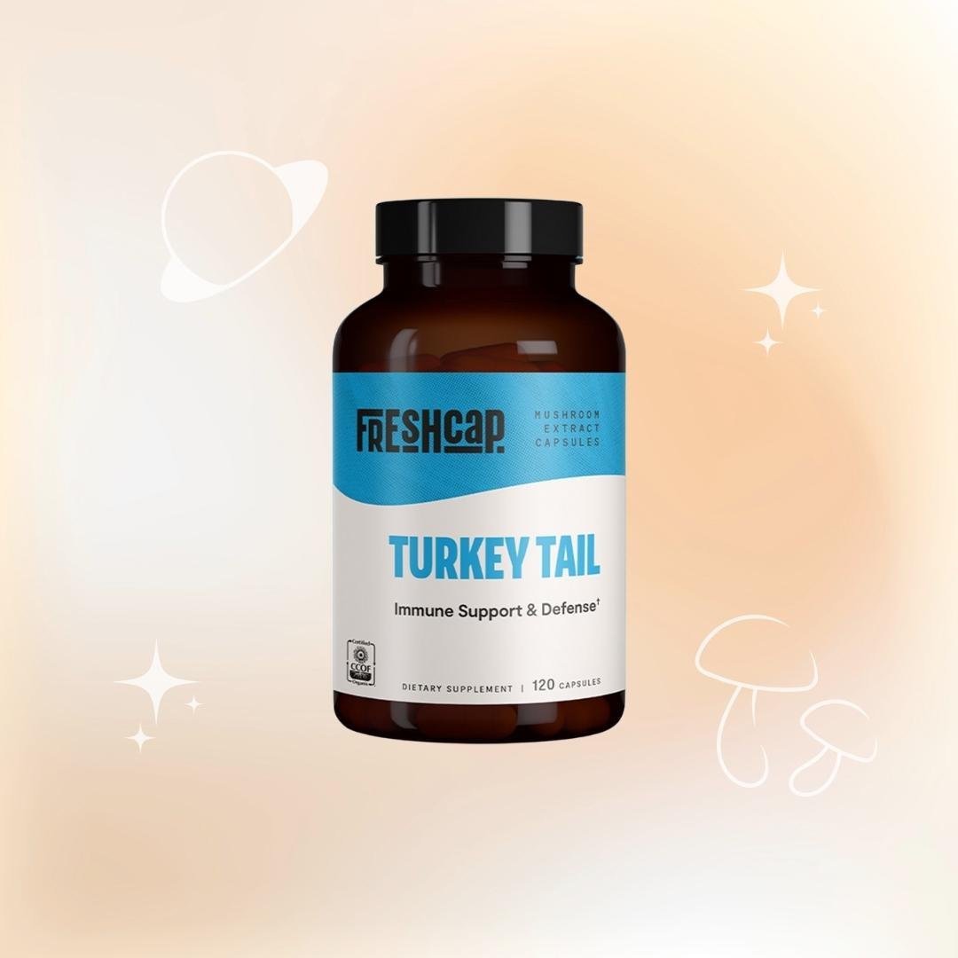 FreshCap Mushrooms Turkey Tail Capsules (120 Count) - Multiverse