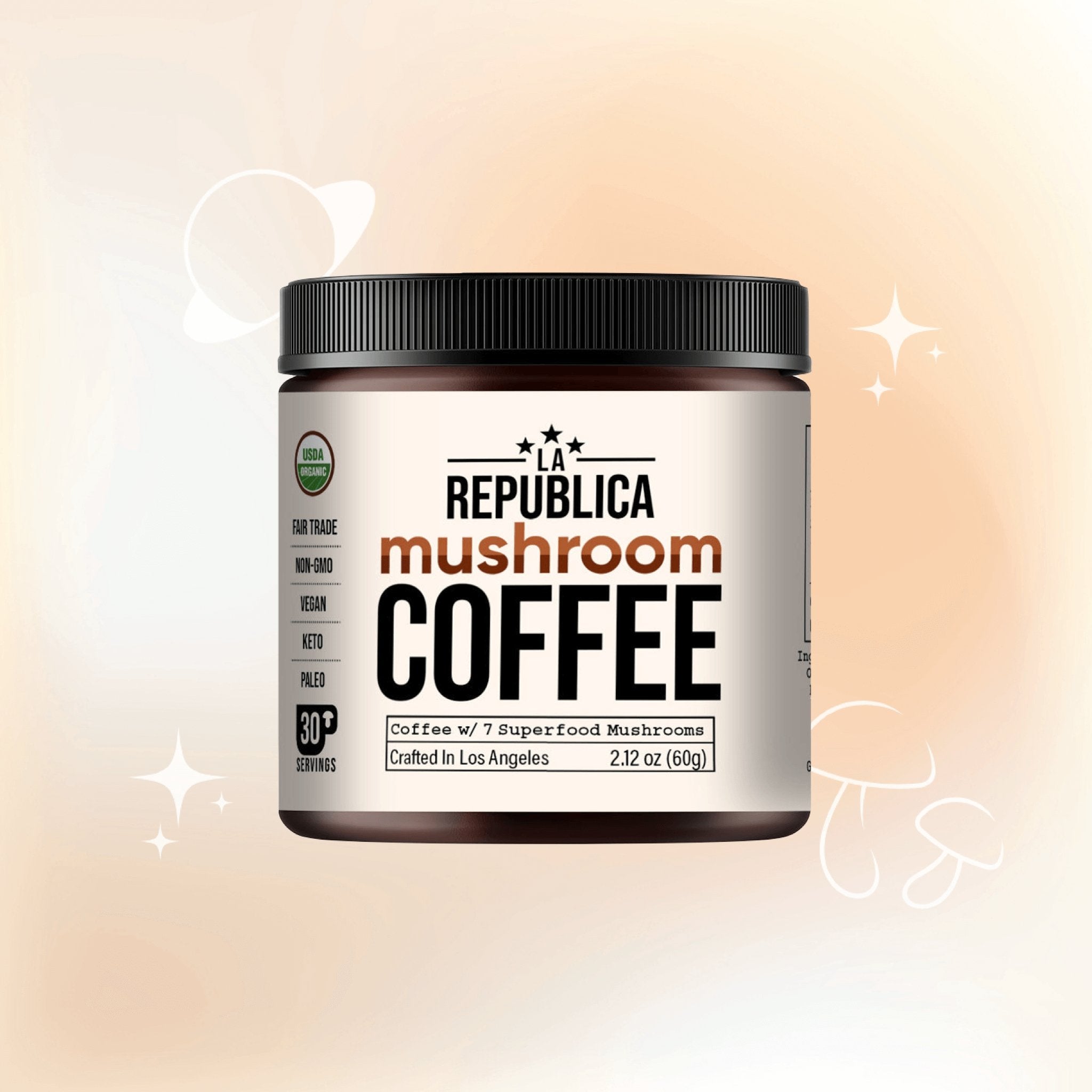 La Republica Organic Mushroom Coffee with 7 Superfood Mushrooms - Multiverse