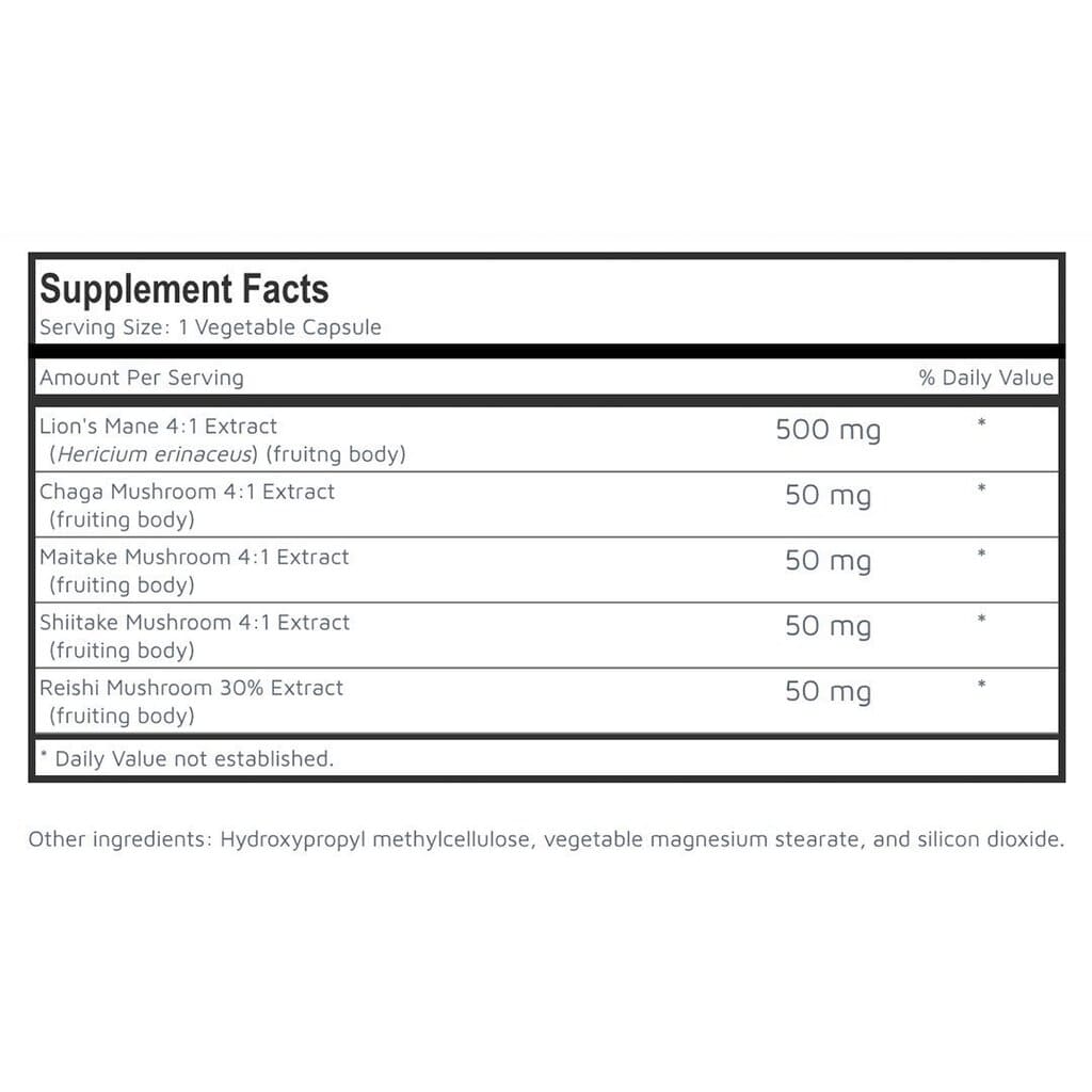 Mood Shine Focus & Memory Lion's Mane Mushroom Boost - Multiverse