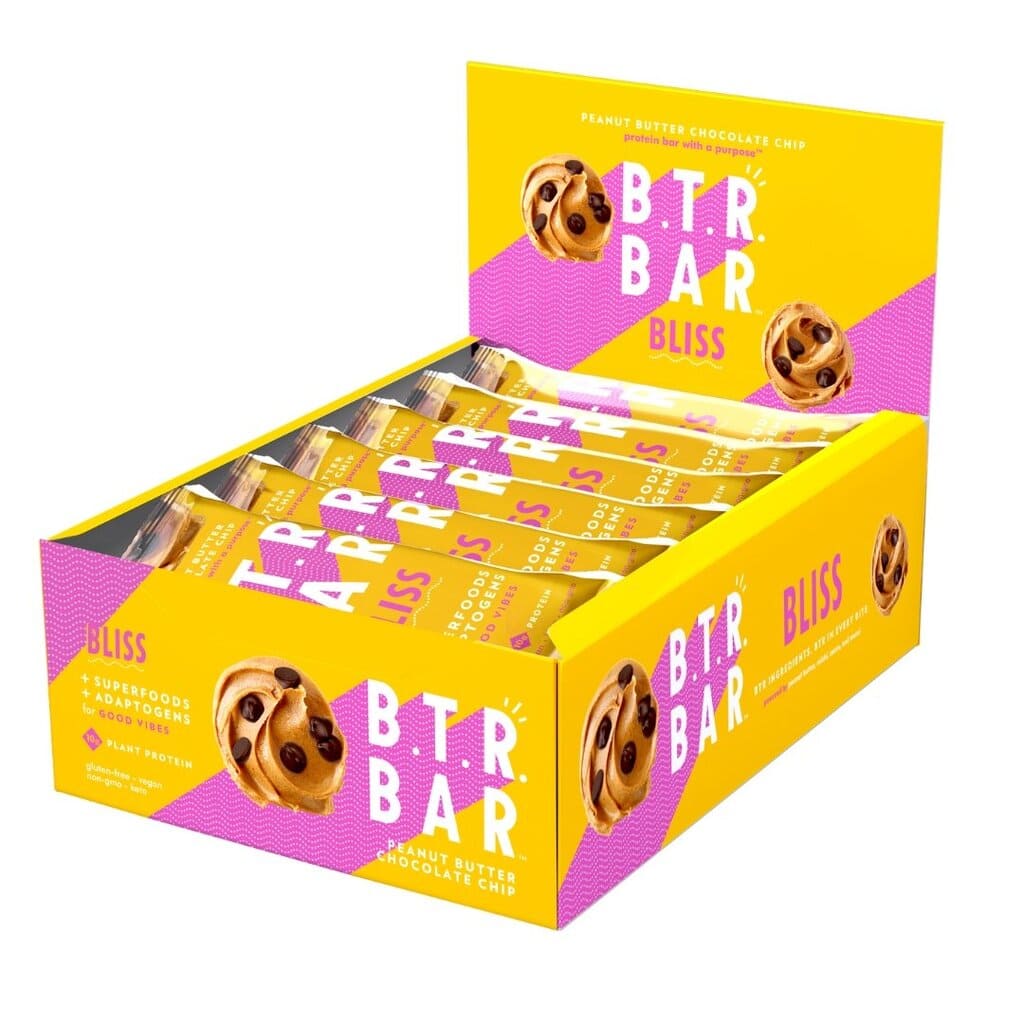 B.T.R. Bar Peanut Butter Chocolate Chip BLISS (12 Count) - Multiverse