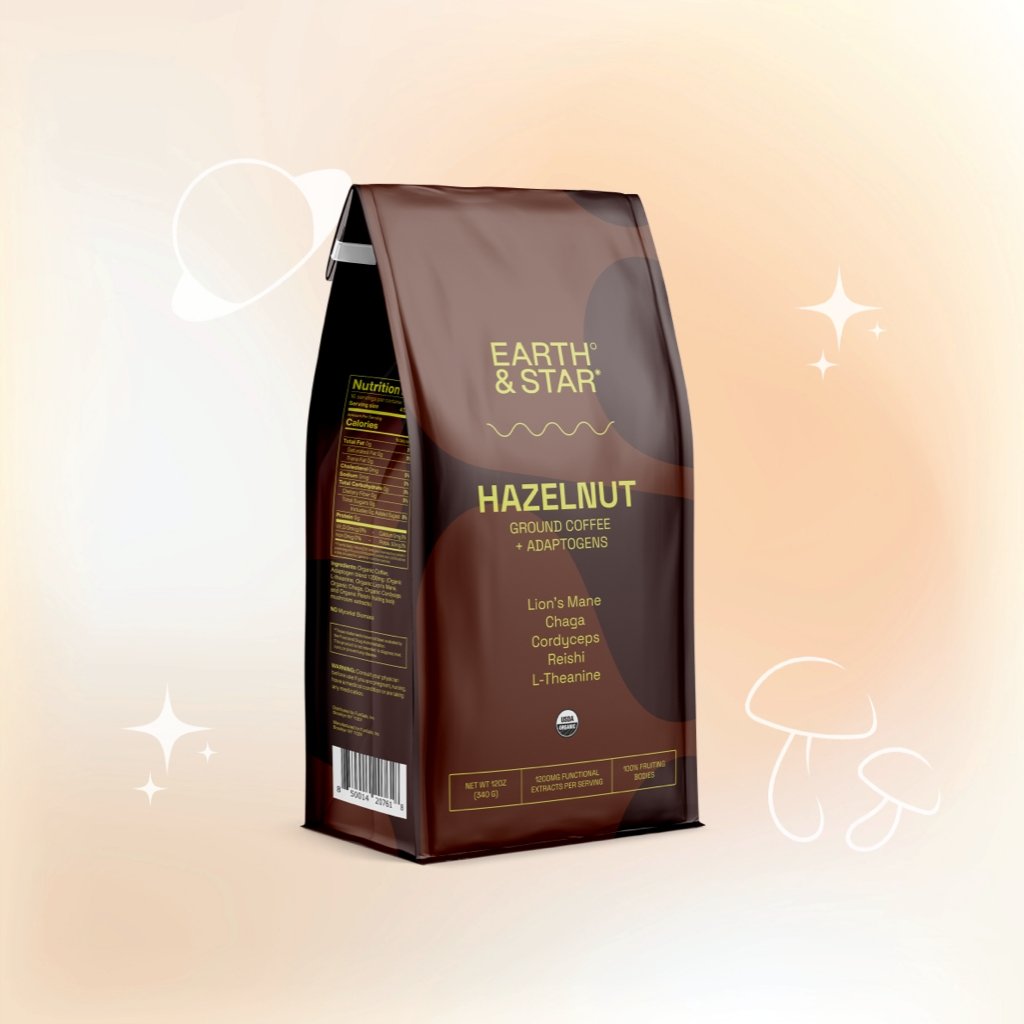Earth & Star Hazelnut Ground Coffee + Adaptogens - Multiverse