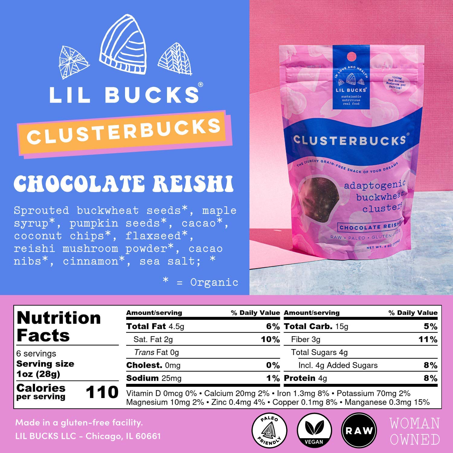 Lil Bucks Chocolate Sea Salt Clusterbucks - Multiverse