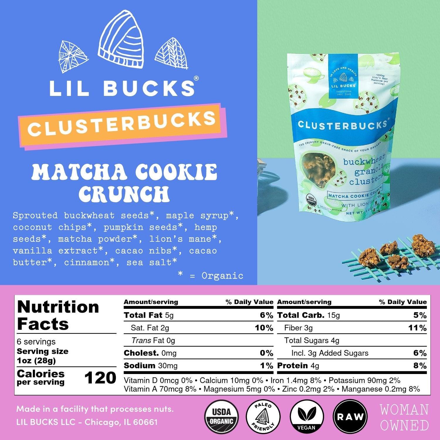 Lil Bucks Matcha Cookie Clusterbucks - Multiverse