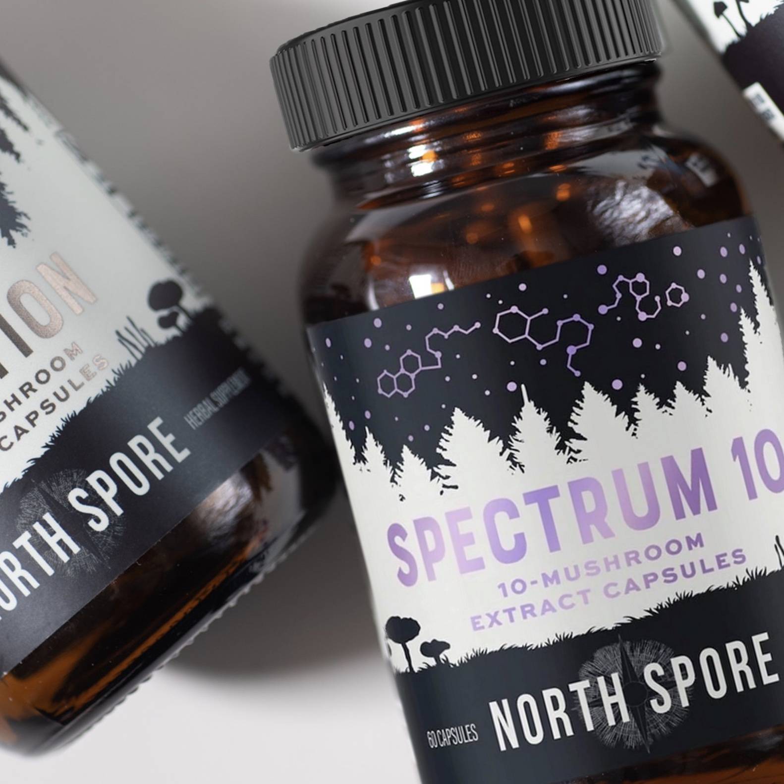 North Spore 'Spectrum 10' Organic Multi-Mushroom Extract Capsules - Multiverse