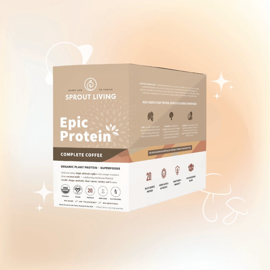 Sprout Living Epic Protein, Complete Coffee, Box (16 singles) - Multiverse