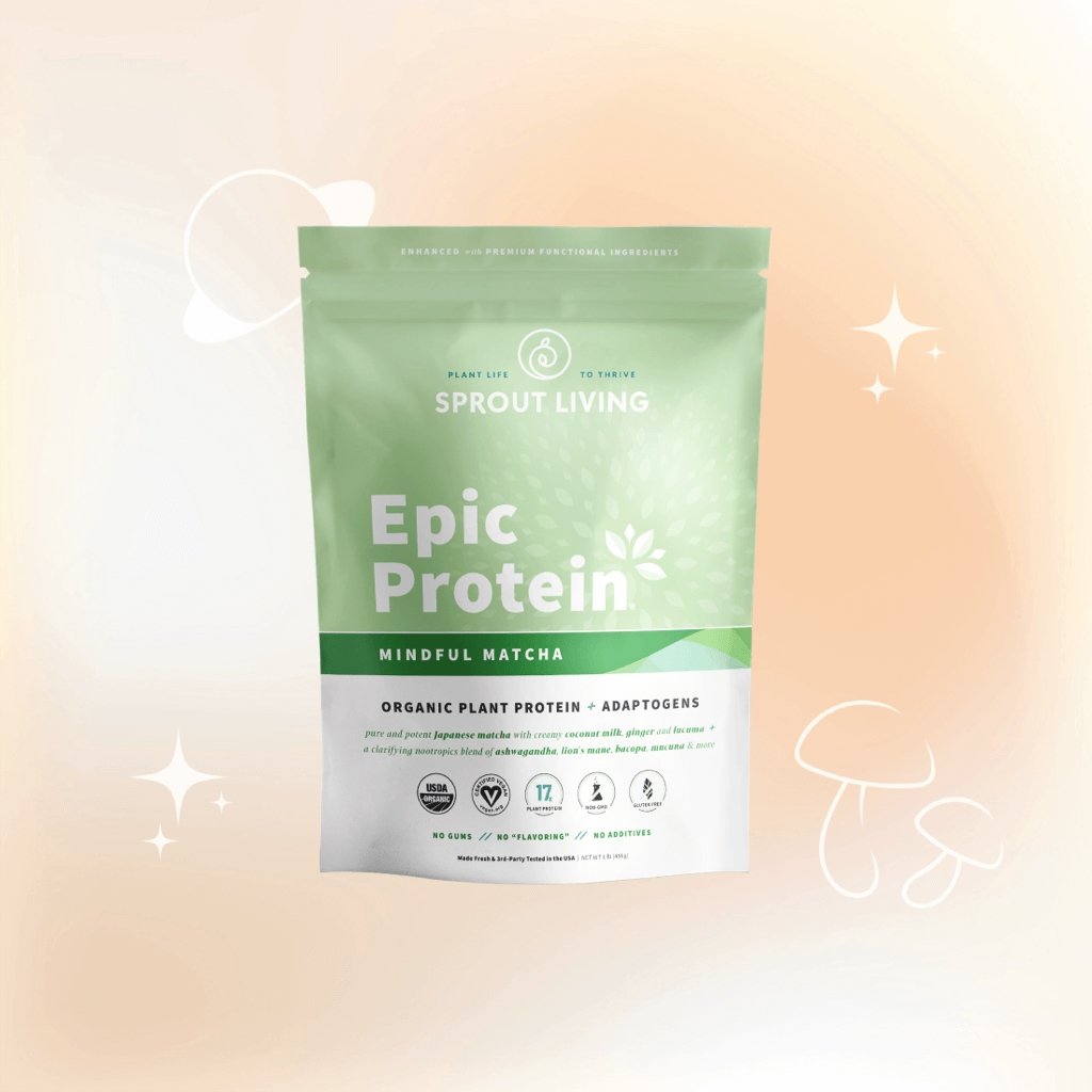 Sprout Living Epic Protein, Mindful Matcha, 1lb - Multiverse