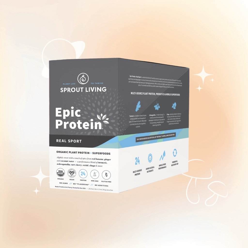 Sprout Living Epic Protein, Real Sport, Box (16 singles) - Multiverse